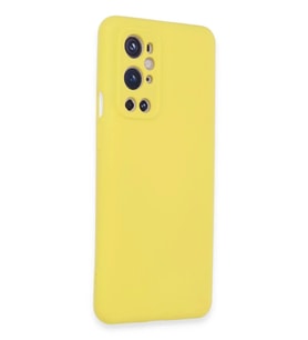 Newface One Plus 9 Pro Kılıf Nano içi Kadife Silikon - Sarı