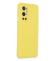 Newface One Plus 9 Pro Kılıf Nano içi Kadife Silikon - Sarı