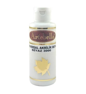 Beyaz Akrilik Boya Artebella Beyaz Akrilik Boya 3000 Beyaz 130 ml (Karışık)