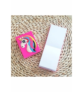 Pembe Silikon Unicorn Not Defteri