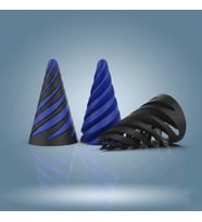 Spiral Geçmeli Koni Stres Çarkı - Masaüstü Dekoratif Obje Görsel İllüzyon - Fidget Stres Oyuncağı