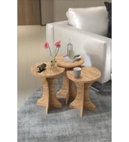 Zigon Sehpa Mantar Yan Sehpa Atlantik Çam
