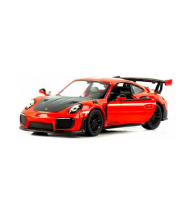 Kinsmart Porsche GT2 Rs Diecast Çek Bırak Metal Araba 1:34 Ölçek (Kırmızı)