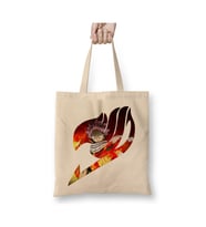 Natsu Dragneel Anime Manga Fairy Tail 01 Bez Çanta Uzun Saplı Alışveriş Çantası Plaj Çantası (Beyaz)