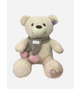 Gran Toys Peluş Buffy Atkılı Ayı - 55CM (Kahverengi)