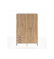 Hyperion Gardrop 6 Raflı 3 Çekmeceli Tek Askılı 132x44x195 Aytaşı-Çam
