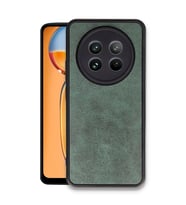 Realme 12 5G Kılıf Aras Deri Kapak - Koyu Yeşil