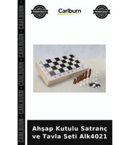 Özel Üretim Hediye Dekoratif Masa Oyunları Hobiler Ahşap Kutulu Satranç ve Tavla Seti Alk4021