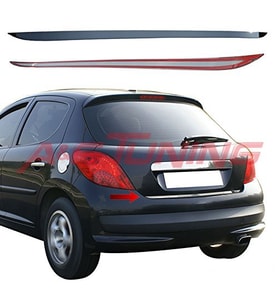 Peugeot 207 Krom Bagaj Alt Çıta Formlu 2006 Üzeri Paslanmaz Çelik