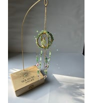 Masaüstü Serisi AVENTURİN SunCatcher - Güneş Tutucu - Güneş Yakalayıcı - El Yapımı (Yeşil)