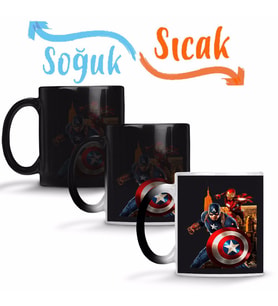 Capitao America Sihirli Kupa Bardak Porselen