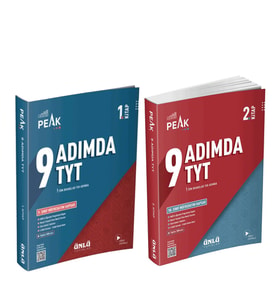 Ünlü Yayıncılık TYT 9 Adımda Soru Bankası 1. ve 2. Kitap Seti 2 Kitap