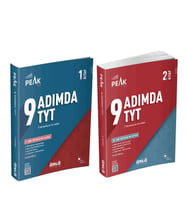 Ünlü Yayıncılık TYT 9 Adımda Soru Bankası 1. ve 2. Kitap Seti 2 Kitap