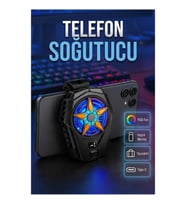 Dijital Ekranlı 2 Kademeli Hız Ayarlı Evrensel Telefon Soğutucu Fan