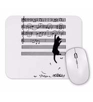 Yaramaz Komik Müzik  Notalı Kedi Cat Mouse Pad