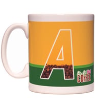 A Harfi Ok But First Coffee Kafein Kahve Tasarım  Harfli Kupa Bardak