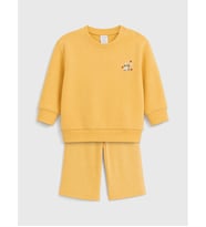 LCW baby Yeşil Nakışlı Kız Bebek Eşofman Takımı