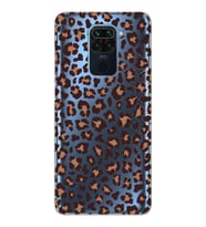 Xiaomi Redmi Note 9 Uyumlu Leopar Desenli Şeffaf Telefon Kılıfı