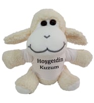 Hoşgeldin Kuzum Tişörtlü Peluş Kuzu