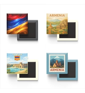 Buzdolap Magnetleri - Ermenistan Erivan - Armenia - 4'lü Set Magneti