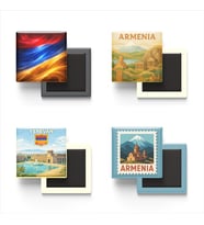 Buzdolap Magnetleri - Ermenistan Erivan - Armenia - 4'lü Set Magneti