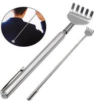 2 Adet Teleskobik Sırt Kaşıyıcı Metal Kaşağı Kaşıma Aleti Sırt Kaşıma Aparatı Me