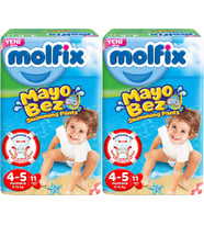 Molfix Swimming Pants (Mayo Bez) Beden:4-5 (9-15Kg) 22 Adet
