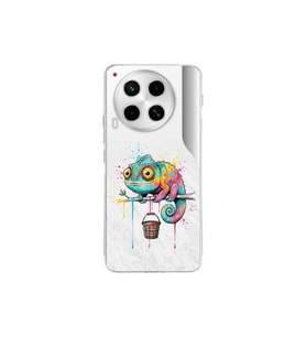 Tecno Camon 30 ile Uyumlu Splash Bukalemun Tasarımlı Şeffaf Silikon Kılıf