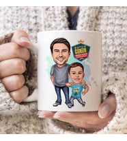 En Yakın Arkadaşım Babam Karikatürlü Kupa Bardak