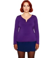 Kadın V Yaka Uzun Kollu Polyester Bluz İlkbahar Sonbahar Modası Sandy Dokuma Fırsat Ürünü Gündüz Ve