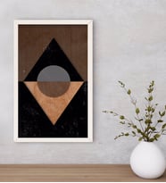BK Home Modern Art Dekoratif Ahşap Beyaz Çerçeveli Tablo-9