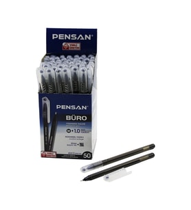 Tükenmez Kalem - Siyah Renk - 1.0 mm Medium Uç