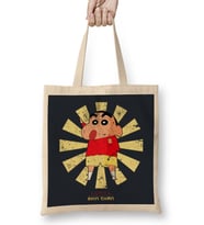 Crayon Shin Chan Retro Japanese Bez Çanta Uzun Saplı