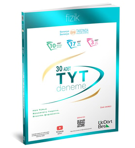 Üçdörtbeş Yayınları Tyt Fizik 30 Deneme 