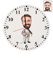 Kişiye Özel Boyacı Tasarımlı Karikatür Duvar Saati 4