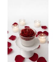 flower candle kokulu şakayık  mum