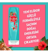 Elidor Doğanın Enerjisi Saç Bakım Kremi Argan Yağı Hibiskus Özü Dökülme Karşıtı Güçlü Uzamayı Deste