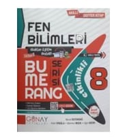 Günay Yayıncılık Günay - 8.sınıf Fen Bilimleri Etkinlikli Bumerang Serisi (Çok Renkli)
