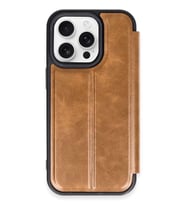 iPhone 14 Pro Max Kılıf Flip Cover - Taba