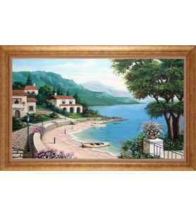ALTIN ÇERÇEVELİ PASPARTULU TABLO CR304