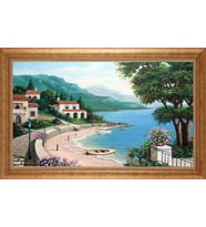 ALTIN ÇERÇEVELİ PASPARTULU TABLO CR304
