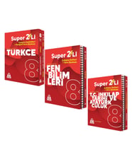 Örnek Akademi 8.Sınıf Süper İkili Türkçe Fen ve İnkılap Seti 3 Kitap