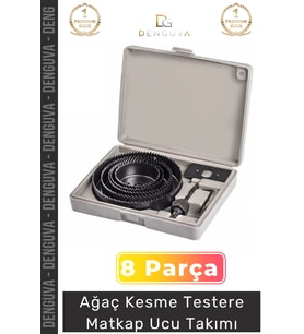 #MatkapUcu Profesyonel Metal Ahşap MDF Plastik Alüminyum Panç Seti 8 Parça Tavan Kesme Matkap Ucu Ta