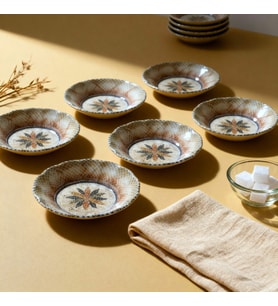 GÜRAL PORSELEN Acem 12 Parça 10 cm Çay Tabağı 3036