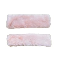 Peluş Seyahat Emniyet Kemer Pedi Kılıfı 2'li Pudra Pembe