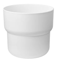 Plastik Saksı, Beyaz, 24 cm