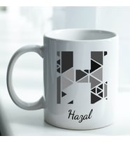 Kişiye Özel İsim ve Fotoğraf Baskılı H Harfli Kupa Bardak No:019