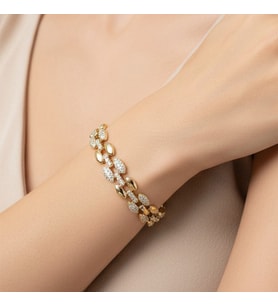 XUPİNG JEWELRY PETEK MODEL ZİRKON TAŞLI BİLEKLİK
