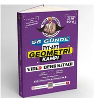 58 Günde Tyt Ayt Geometri Kampı Video Ders Kitabı Bıyıklı Yayın