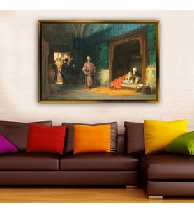 Altın Çerçeveli dekoratif tablo a2062 (Gold)